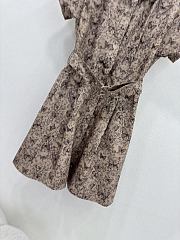 Dior Short Belted Shirtdress Beige  - 3