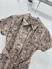 Dior Short Belted Shirtdress Beige  - 4