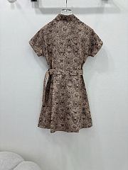 Dior Short Belted Shirtdress Beige  - 2