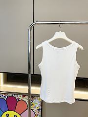 Celine Triomphe Tank Top Ribbed Silk Jersey - 5