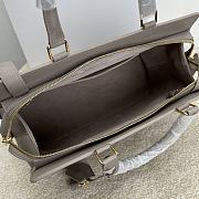 Celine Medium Cabas DE France Bag Grey Leather 37x27x14cm - 4