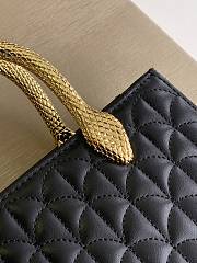 BVLGARI Serpenti Duo Top Handle Black Bag 21.5x15x6cm - 3