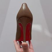 Christian Louboutin Kate Napa Brown Pump Heel 8.5cm - 4