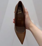 Christian Louboutin Kate Napa Brown Pump Heel 8.5cm - 2