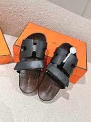 Hermes Kos Clog Black Slides  - 5