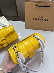 Coach Tabby Shoulder Bag 20 Yellow 20cm - 3