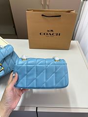 Coach Tabby Shoulder Bag 20 Blue 20cm - 4