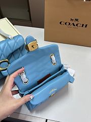 Coach Tabby Shoulder Bag 20 Blue 20cm - 3