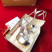 Christian Louboutin Silver Heel 15cm - 3
