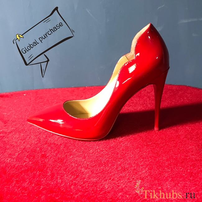 Christian Louboutin Hot Chick Red Patent Pump 10cm - 1