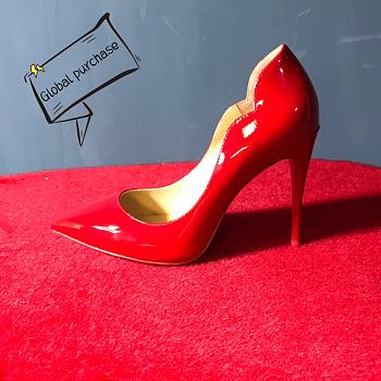 Christian Louboutin Hot Chick Red Patent Pump 10cm