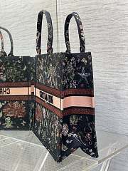 Dior Large Book Tote Black Multicolor Cabinet Motif 42x18x35cm - 3