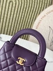 Chanel Kelly Shopper Purple Gold Bag 13x19x7cm - 4