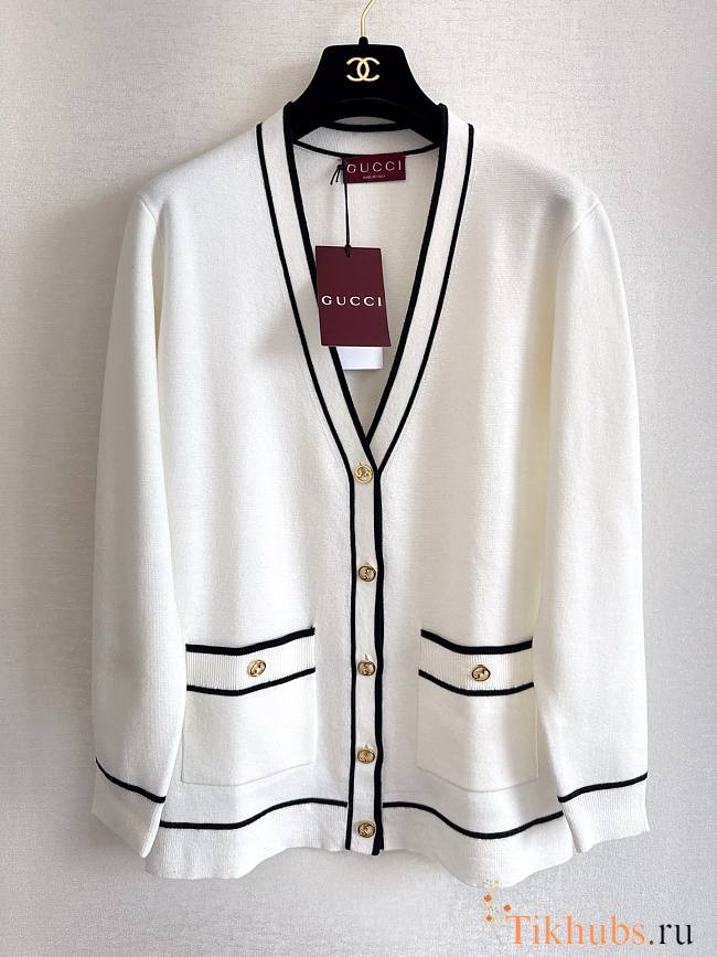 Gucci White Cardigan 02 - 1