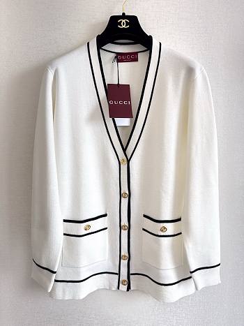 Gucci White Cardigan 02