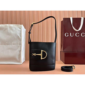 Gucci 73 Mini Bucket Bag Black 18.5x20x8.5cm