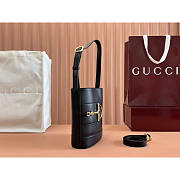 Gucci 73 Mini Bucket Bag Black 18.5x20x8.5cm - 6