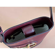 Gucci 73 Mini Bucket Bag Burgundy 18.5x20x8.5cm - 5