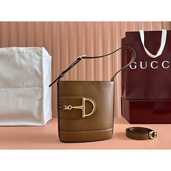 Gucci 73 Mini Bucket Bag Brown 18.5x20x8.5cm