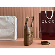 Gucci 73 Mini Bucket Bag Brown 18.5x20x8.5cm - 3