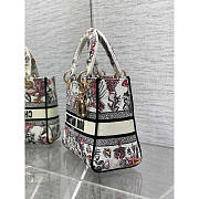 Dior Medium Lady D-Lite Bag Latte Multicolor Cabinet 24x11x20cm - 6