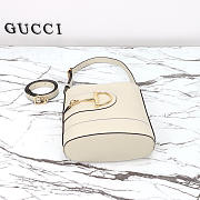 Gucci 73 Mini Bucket Bag White 18.5x20x8.5cm - 5