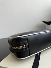 Miu Miu Beau Leather Bag Black White 30x17x8.5cm - 4