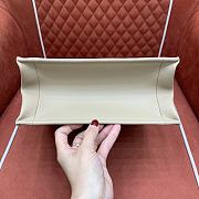 Dior Small Book Tote Natural Oblique 26.5x22x14cm - 3