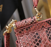 Dolce & Gabbana Sicily Snakeskin Handbag 18x11x6cm - 4