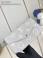 Louis Vuitton LV Félicie Pochette Brume Gray 21x12x3cm - 5