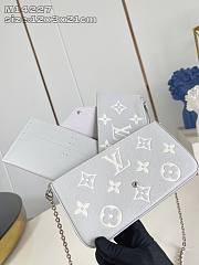 Louis Vuitton LV Félicie Pochette Brume Gray 21x12x3cm - 4