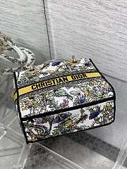 Dior Medium Lady D-Lite Bag Latte Yellow Chardons 24x11x20cm - 2