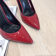 YSL Opyum Pump Red Patent Gold Heel 10cm - 2