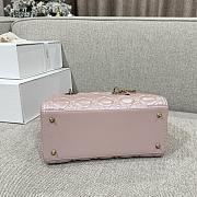 Dior Medium Lady Bag Pink Gold 24cm  - 6