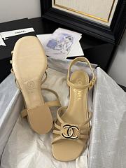 Chanel Beige Sandal Heel 5cm - 5