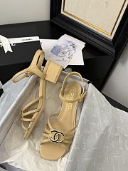 Chanel Beige Sandal Heel 5cm - 4
