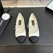 Chanel Mary Janes White Ballerina Flat - 3