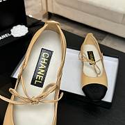 Chanel Mary Janes Beige Ballerina Flat - 4