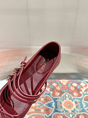 Gucci Women's Horsebit Ballet Red Flat - 3