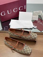 Gucci Women's Horsebit Ballet Flat Beige  - 3