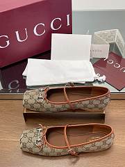 Gucci Women's Horsebit Ballet Flat Beige  - 4