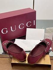 Gucci Women's Horsebit Ballet Flat Red - 4