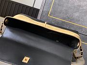 Chanel Handbag Suede Leather Black 33x12x18cm - 6
