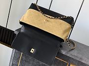 Chanel Handbag Suede Leather Black 33x12x18cm - 5