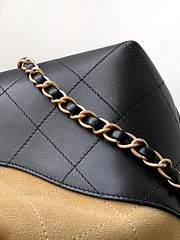 Chanel Hobo Bag Suede Black Leather 36x11.5x32cm - 5