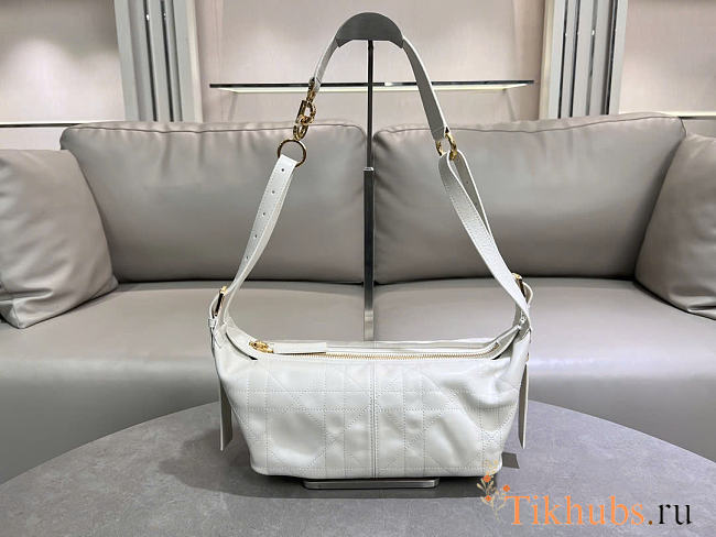 Dior Small D-Journey Bag Vintage Smooth Calfskin Latte 25.5x14.5x14cm - 1