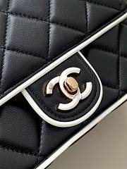 Chanel Wallet On Chain Black & White 19.5x13.5x7cm - 6