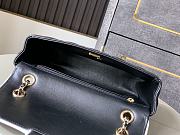 Chanel Flap Bag Lambskin Black & White 23.5x16.5x6.5cm - 6