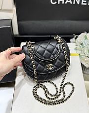 Chanel 25C Black Lambskin Bag 16x14x6.5cm - 1