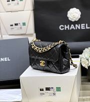 Chanel Mini Flap Bag Caviar Gold Black Gold 18x13x5.5cm - 4